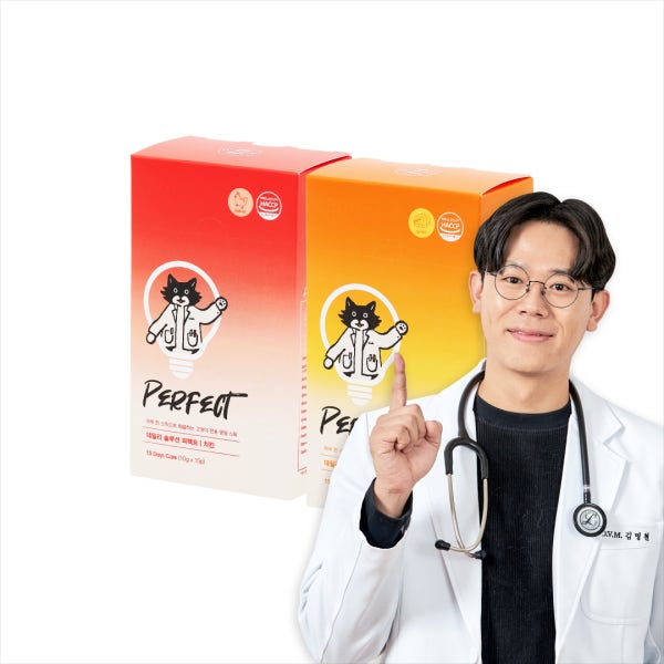 고양이영양제 퍼펙트 케어 스틱 미야옹철 김명철 수의사