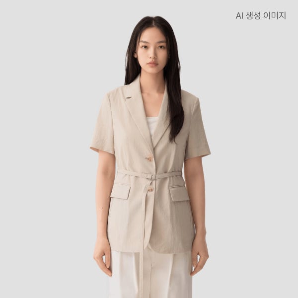 [N배송] 스파오 벨티드 반팔 재킷 SPJKG25W01