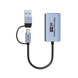 4K 외장형 캡쳐카드 캡쳐 보드 USB HDMI 영상녹화 라이브 스트리밍 캡처 라방 UHD