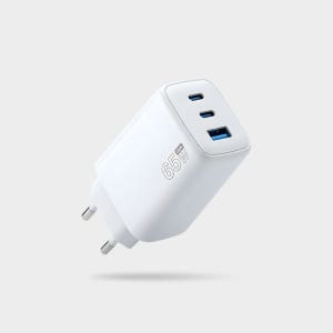 65W GaN 3포트 멀티 충전기 USB C PD PPS 아이폰 갤럭시 노트북 동시충전