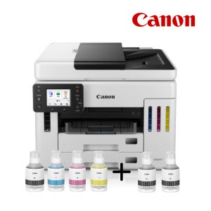 캐논 MAXIFY GX7192 복합기 양면인쇄 복사 스캔 팩스 무한잉크 4색1세트 + 블랙잉크2개