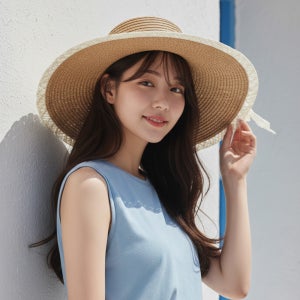 루타미 레이스 브리즈 스트로햇 밀짚모자