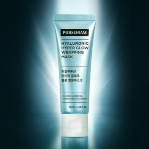 퓨어그램 쫀쫀 탄력물광팩 히알루론산 랩핑마스크 40ml, 1개