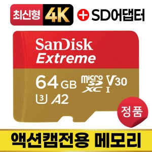 샤오미 Yi 액션캠 블랙에디션 SD카드 64GB MLC 액션캠메모리