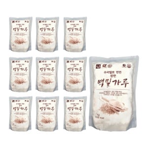 우리밀농협 참한 백밀가루 HACCP G마크 1kg, 10개