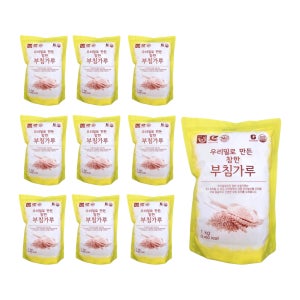 우리밀농협 참한 부침가루 HACCP G마크 1kg, 10개