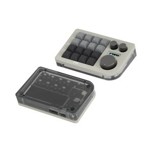 DOIO 16키 한손 키보드 3노브 커스텀 매크로 키패드 KB16B-02 네이비 그레이, 게이트론 G PRO 황축