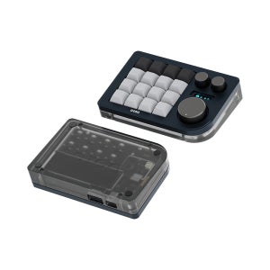 DOIO 16키 한손 키보드 3노브 커스텀 매크로 키패드 KB16B-02 인디고 블루, 게이트론 G PRO 황축