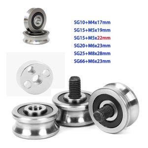 5 대/몫 SG10 SG15 SG20 SG25 SG66 M4 M5 M6 M8 나사 볼트 M4 Eccentric wheel 5PCS