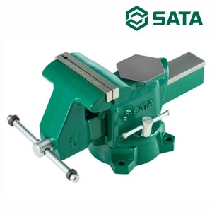 사타 SATA 고강도 연성 바이스 178mm(6인치) 70853 볼반 작업대 대형바이스