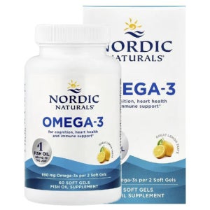 노르딕 내추럴스 오메가3 레몬맛 690mg 60정 OMEGA-3 고약사 약들약