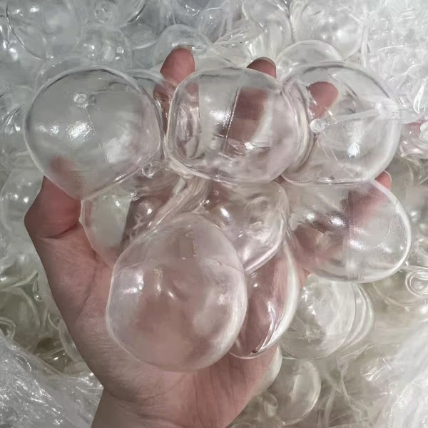 말랑이 DIY 왁뿌볼 만들기 고무공 리필용 말랑이 왁뿌공 고무볼 투명공 5개