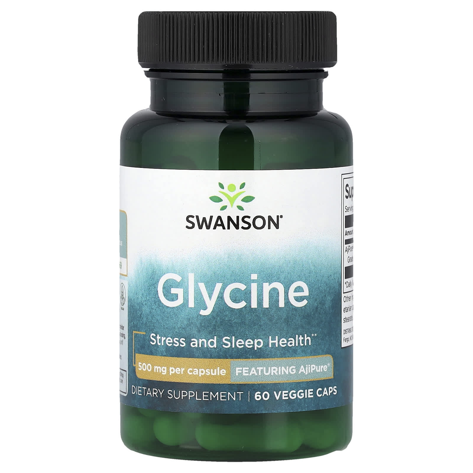 스완슨 글리신 <b>Glycine 500mg</b> 60베지캡슐