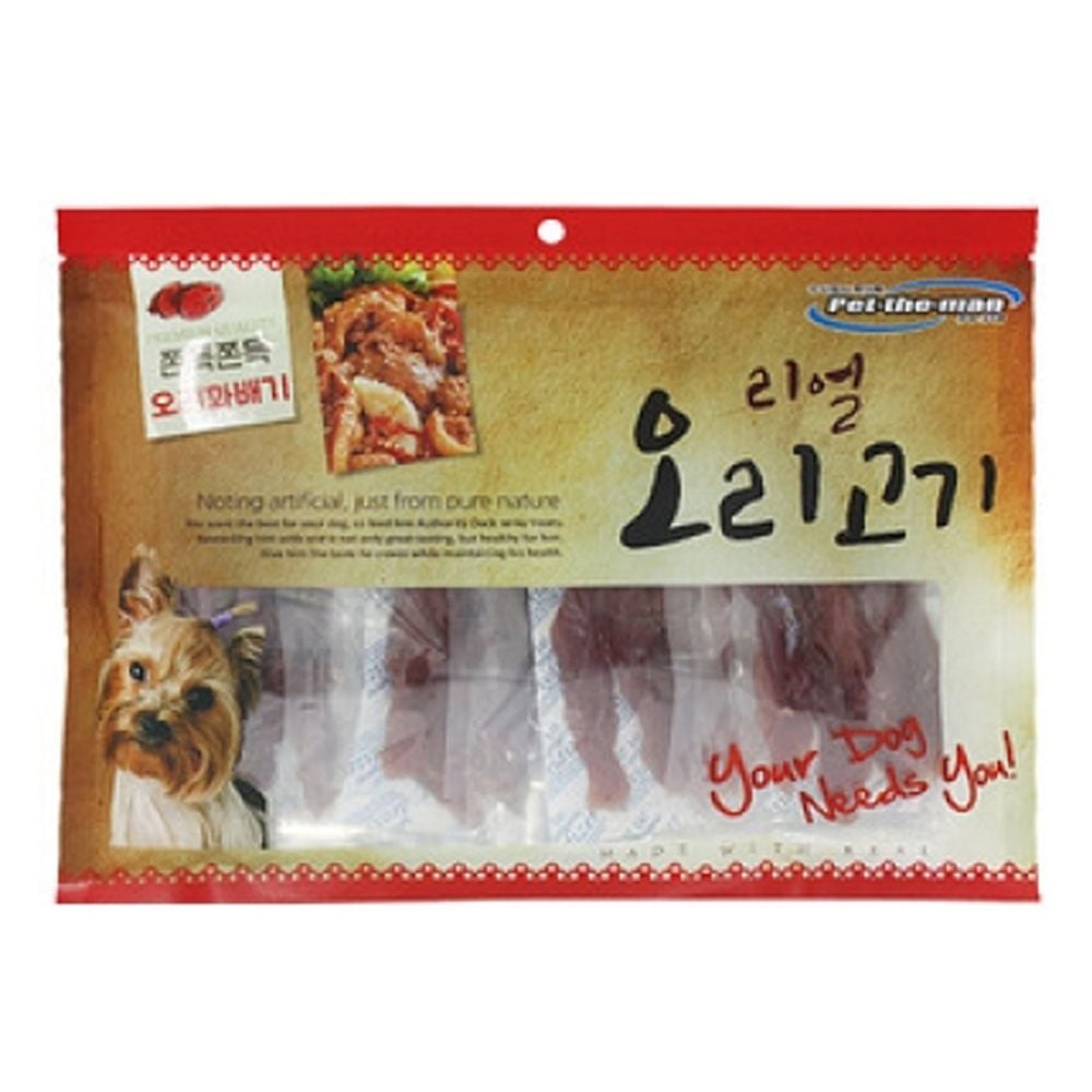 강아지 리얼 쫀득 오리 꽈배기 300g 1P 반려견 간식