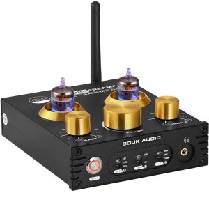 Nobsound 오디오 튜브 밸브 6j5 bluetooth 프리앰프 증폭기 hifi 5.0 골드 에디션 US 5654W 튜브