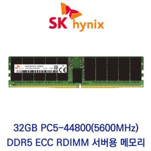 SK하이닉스 서버용 32GB DDR5 5600 PC5-44800 ECC/REG 벌크 패키지