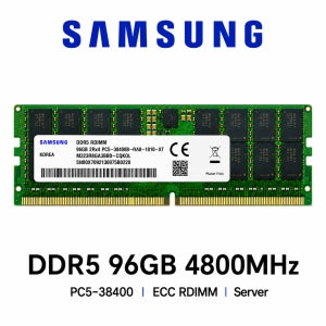 삼성전자 서버용 메모리 DDR5 96GB 4800 PC5 38400 ECC REG