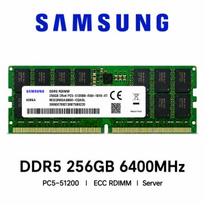삼성전자 서버용 메모리 DDR5 256GB 6400 PC5 51200 ECC REG