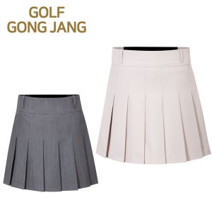 여성 골프스커트 뒤 허리밴딩 플리츠 골프치마 여자 골프웨어