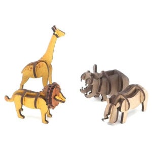 나무 동물2 조립 모형 DIY 만들기 4종 63빌딩