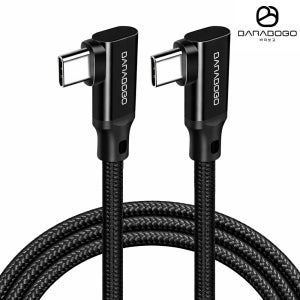 바라보고 더블 ㄱ자형 USB3.2 C to C타입 고속충전케이블 4K 블랙, 1개, 3m
