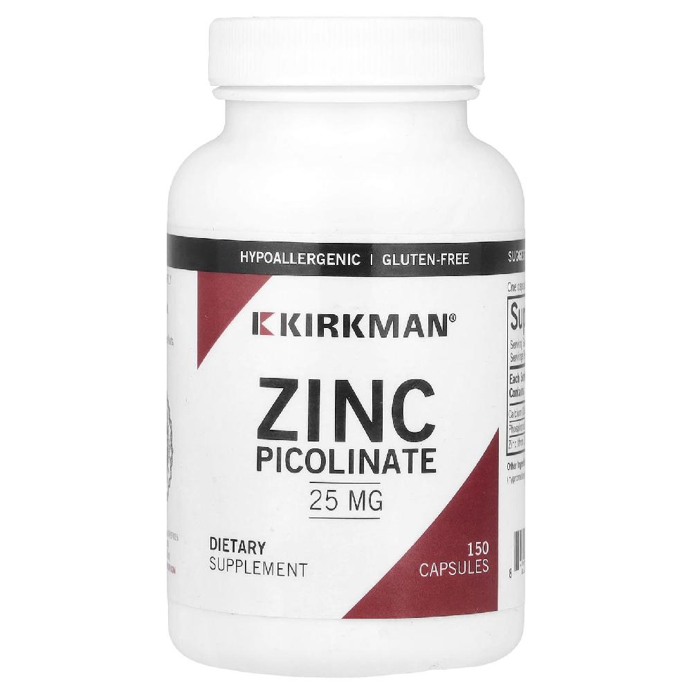 커크먼 랩스 Zinc Picolinate <b>징크 피콜리네이트 25mg</b> 캡슐 150정 1개