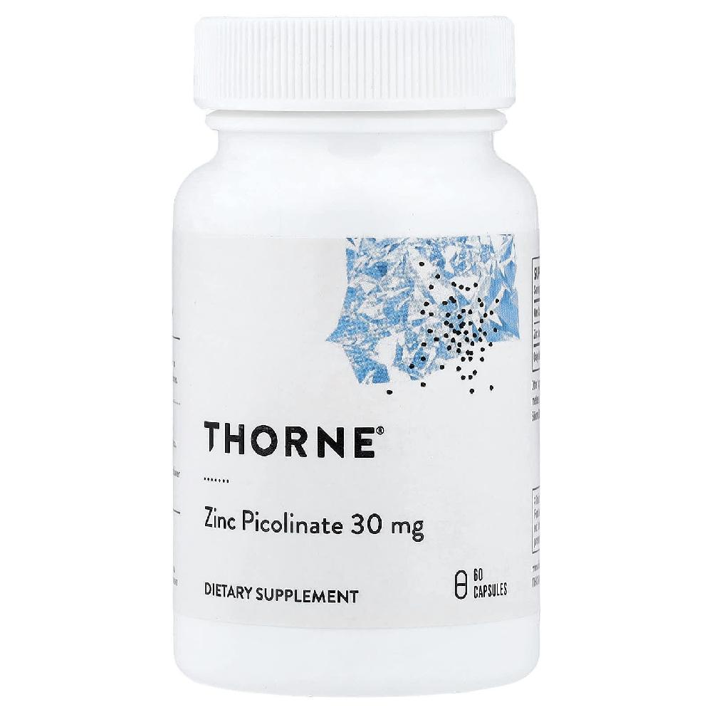 쏜 Thorne Zinc Picolinate 웰니스 <b>징크 피콜리네이트 30mg</b> 60정 1개