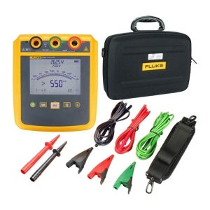 플루크 1535 1537 2500V 고정밀 휴대용 절연 저항 테스터 디지털 고전압 메거옴미터