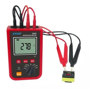 ETCR3640 마이크로옴미터 디지털 DC 저항 테스터 고정밀 해상도 1u Ω 테스트 전류