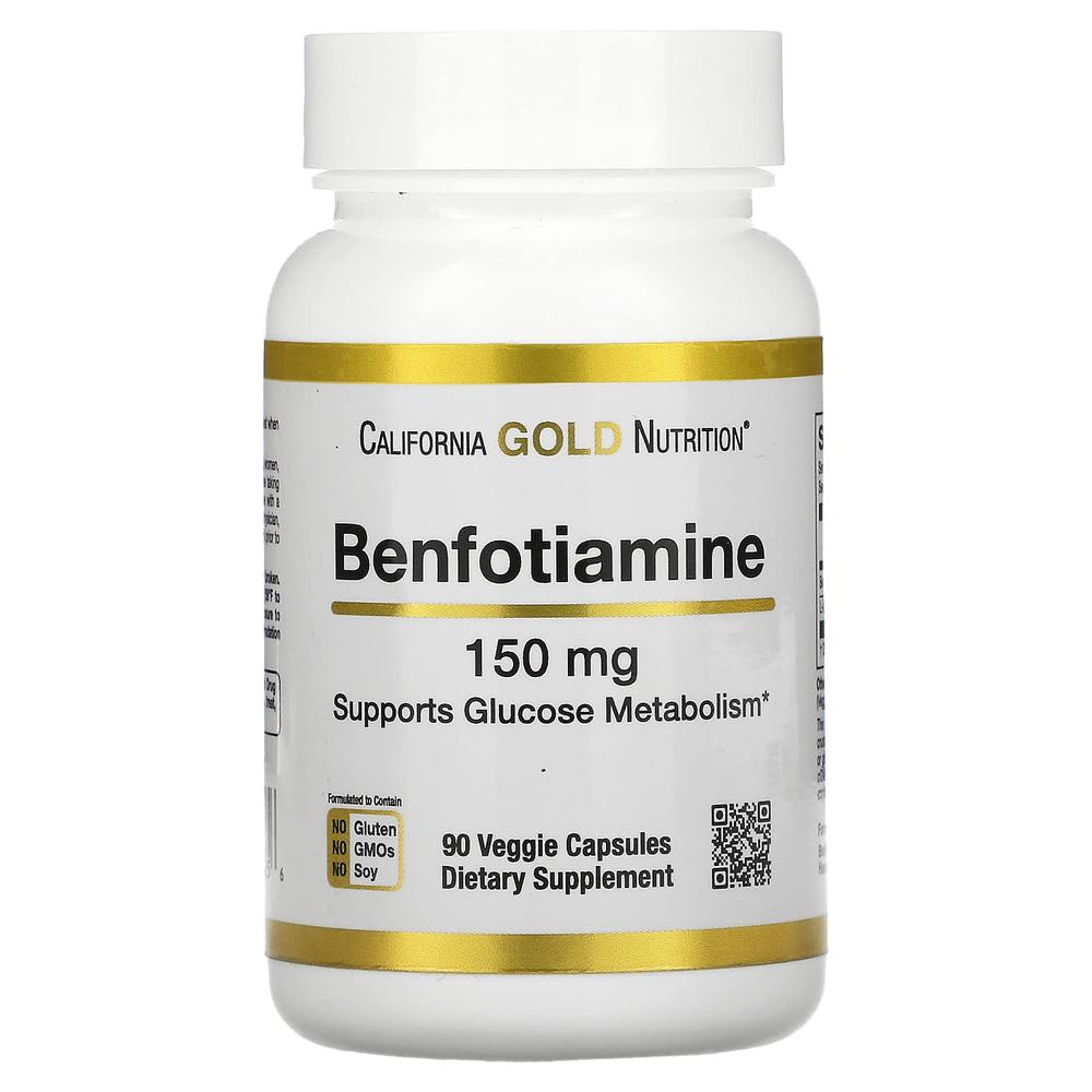 캘리포니아골드뉴트리션 <b>벤포티아민 150mg</b> 베지캡슐 90정