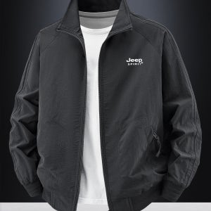 지프 간절기 재킷 캐주얼 스탠드 칼라 점퍼