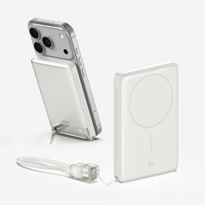 Qi2 15W 맥세이프 슬림 고속 보조배터리 10000mAh QB410 화이트