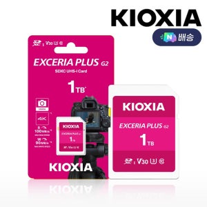 키오시아 Plus G2 SD카드 V30 4K UHD 메모리카드 DSLR 미러리스 1TB
