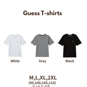 [더굿클로제 Choice] 게스 로고 반팔 티셔츠 1장 단품 구매 (무료배송)