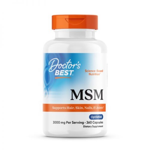 Doctors Best 닥터스 MSM 옵티MSM 3000mg 360 캡슐 글루코사민 영양제
