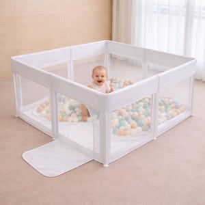 [당일출고] 휴대용 접이식 베이비룸 3초 원터치 논슬립 안전가드 플레이룸 유아