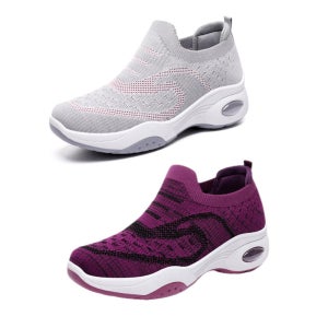 튜슈 바람솔솔 여성 여름 운동화 니트 슬립온 스니커즈