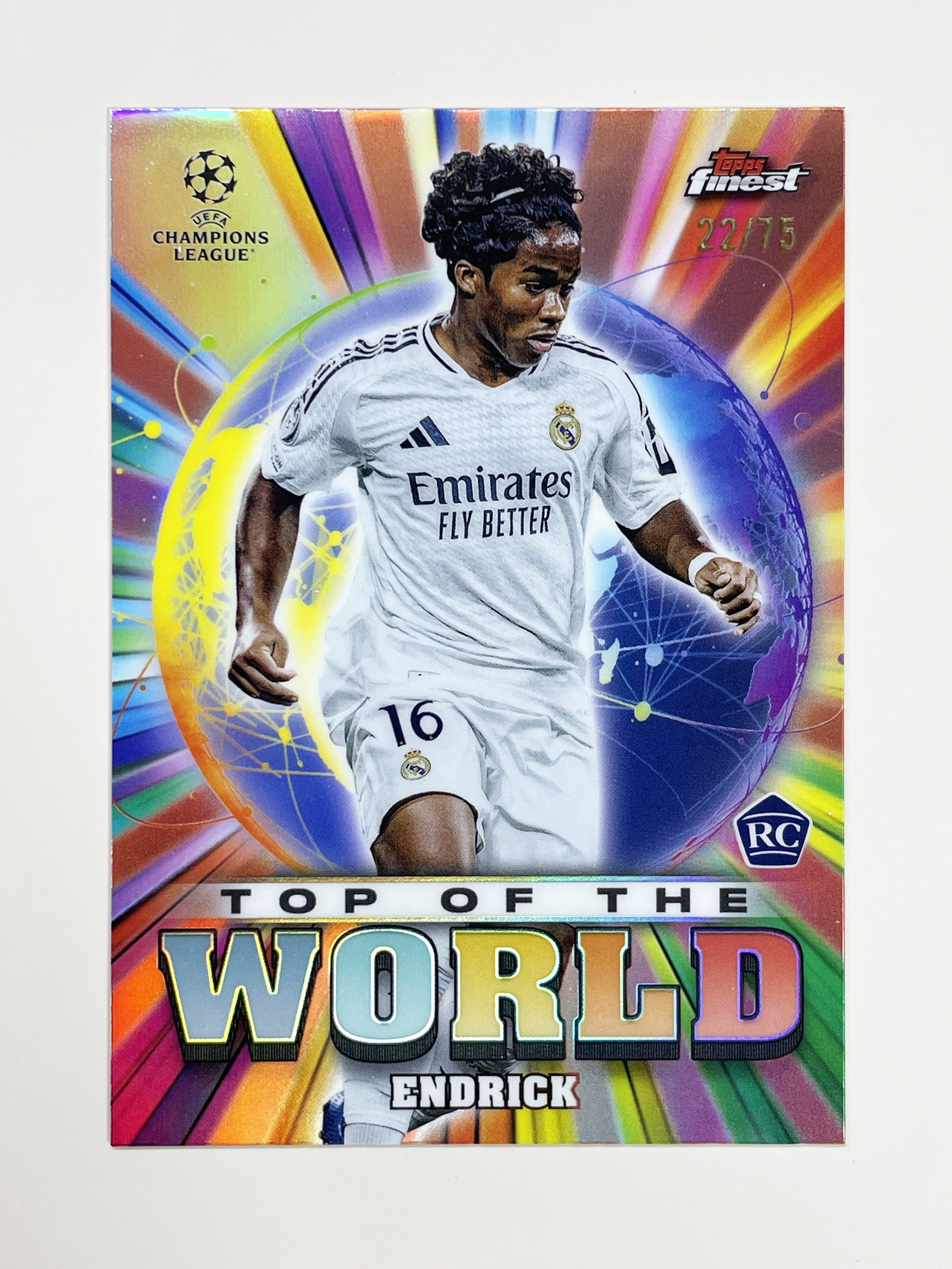 24-25 Finest UCC TW-30 Rose Gold Ref /75 RC 엔드릭