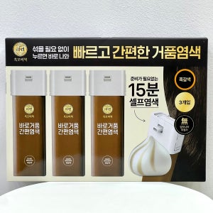 리엔 흑모비책 바로거품 간편염색 흑갈색 80g 3개