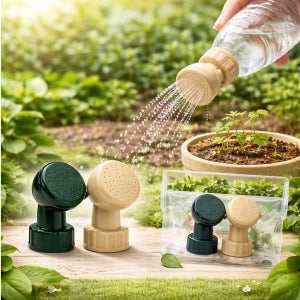 일본산 페트병 물조리개 샤워캡 화분 물주기 노즐 2개입 미니 물뿌리개