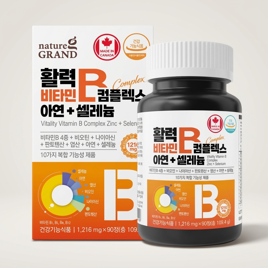 네이처그랜드 활력 비타민B 컴플렉스 1216mg 90정 1개