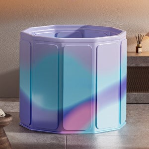 무지스 간편 접이식 욕조 스파 이동식 간이 미니 1인 원룸 반신욕기 가정용사우나 목욕통