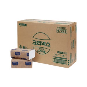 크리넥스 드라이셀 스탠다드 핸드타올 250매x20밴드 대용량 벌크 페이퍼타월 대용량