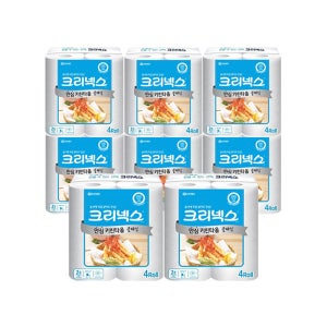 크리넥스 키친타올 안심 클래식 150매 4롤8팩 대용량 흡수력좋은 키친타월