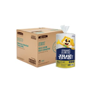 뽀삐 엠보싱 점보롤 화장지 500m 4롤x4팩 16롤 대용량 업소용 벌크