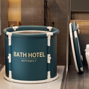 원형 접이식 욕조 대형 가정용 1인용 반신욕 사우나 버킷 단열 욕조통 휴대용 목욕통