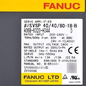 Fanuc A06B-6320-H344 서보 증폭기 테스트 완료
