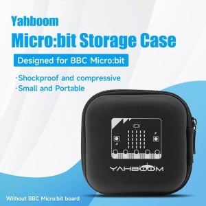 Yahboom 블랙 내구성 및 방수 보관 케이스 BBC MicroBit V2 V15 보드 지지대 AAA 배터리 마이크로 USB 케이블