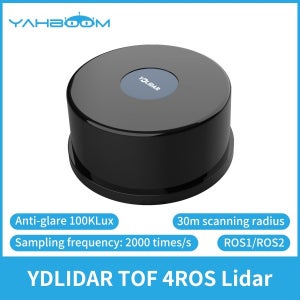YDLIDAR 방수 방진 눈부심 방지 100KLux 고정밀 매핑 4ROS TOF 30m 범위 ROS ROS2 라즈베리 파이 제트슨용