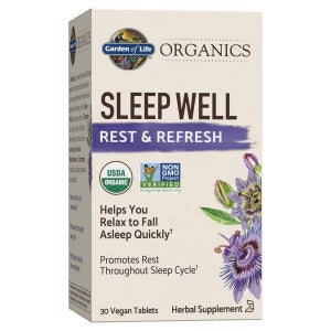 수면 허브 보충제 30정 ORGANICS SLEEP WELL 30 Count (Pack of 1)